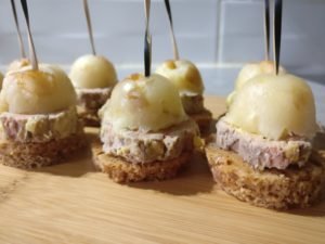 Tatin de foie gras IGP Sud Ouest, pain d'épices, compotée de pommes