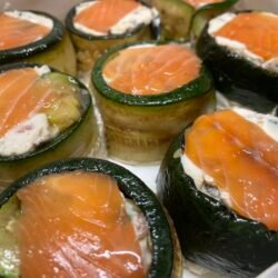 Terrine de saumon et poireaux ou courgettes (selon saison)
