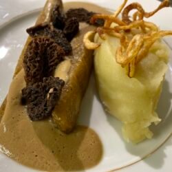 Tempeh à la crème et aux morilles